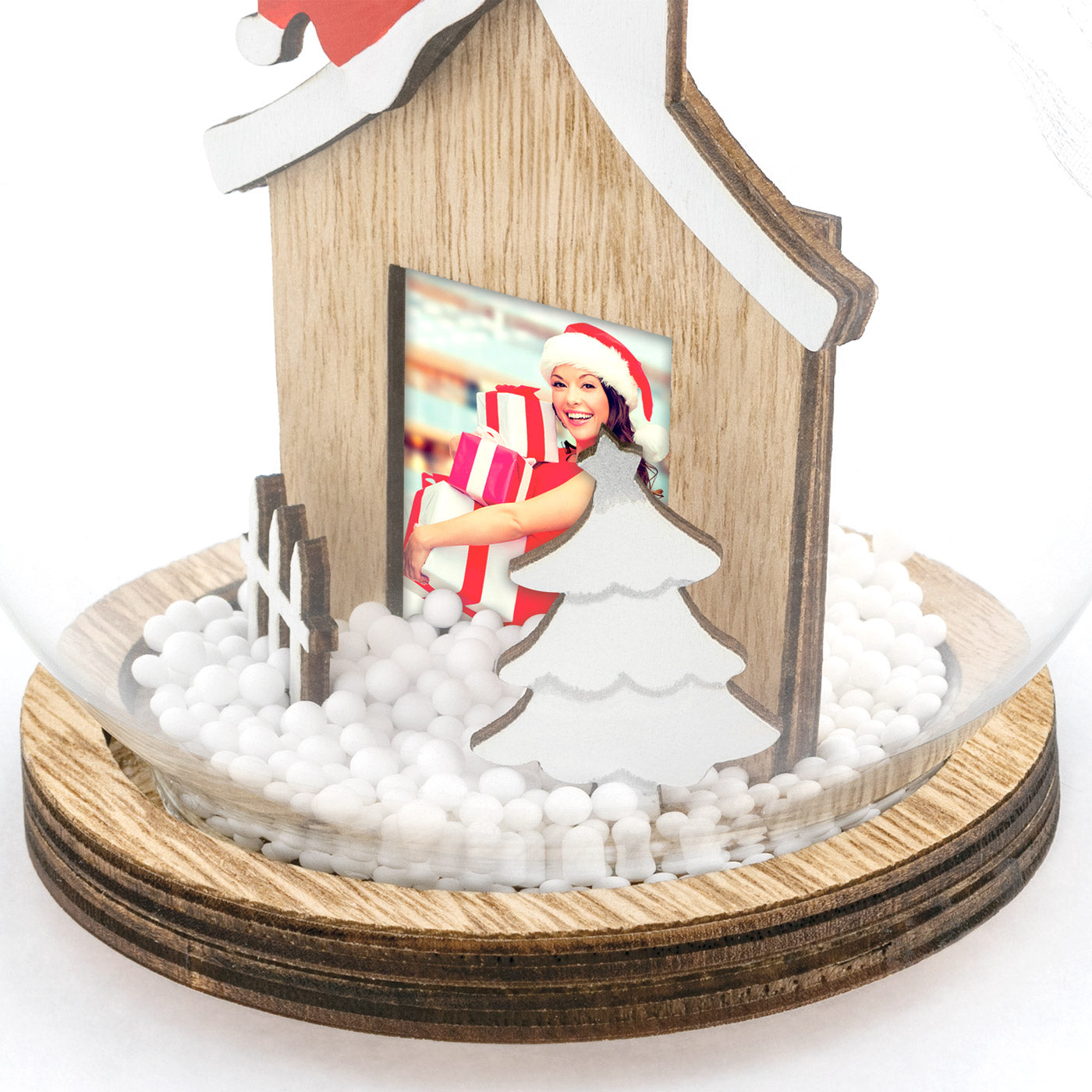 CORNICE BLITZEN 3,5X4,5 portafoto pallina in vetro x albero regalo di natale zep
