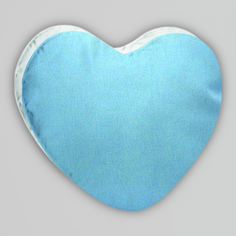 Personalized heart-shaped cushion with your photo and writing 40x40 cm