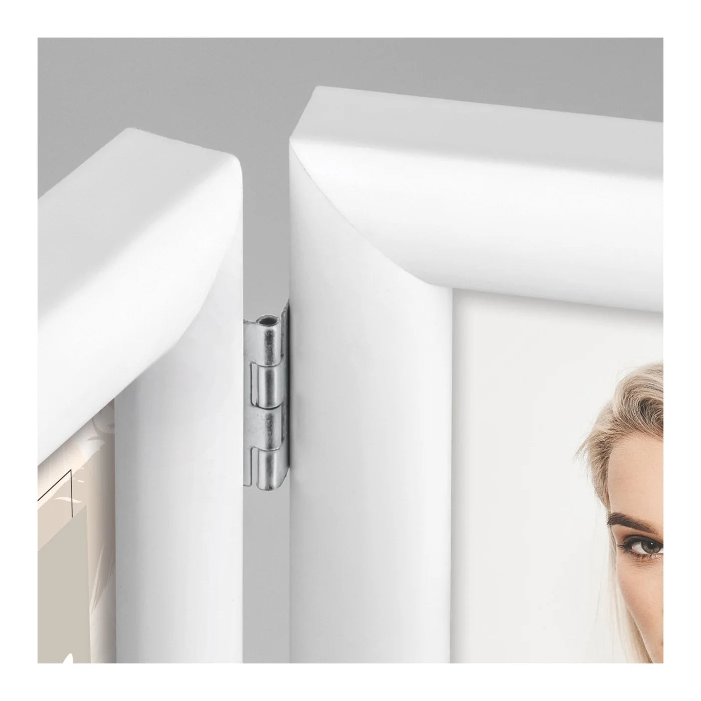 ZEP CORNICE TENDER WHITE GA257W 32,3X21 2 FOTO 13x18 cm in legno bianco
