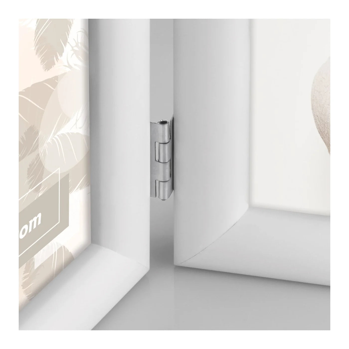 ZEP CORNICE TENDER WHITE GA257W 32,3X21 2 FOTO 13x18 cm in legno bianco