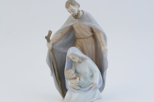 Sacra famiglia H 20 cm in porcellana Morena Design D7150 presepe