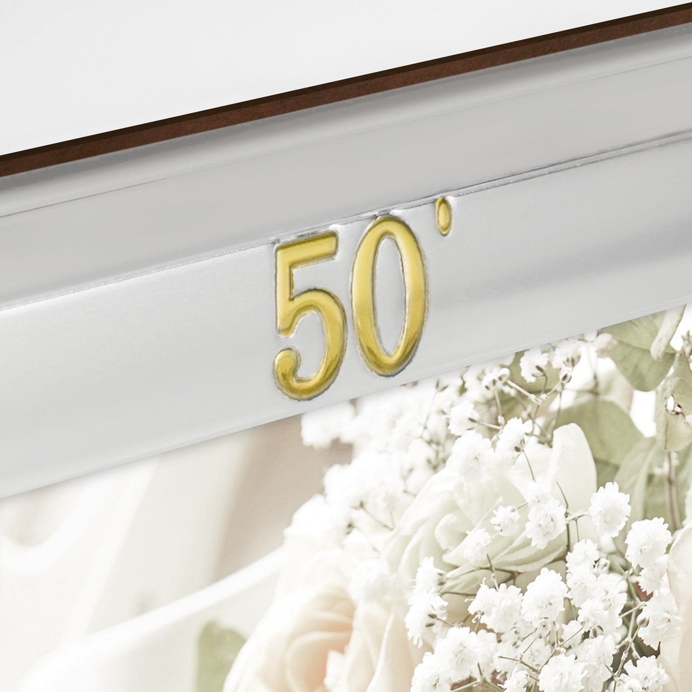 CORNICE NOTO GOLD 20X25 COD. B17981  50° ANNIVERSARIO DI MATRIMONIO