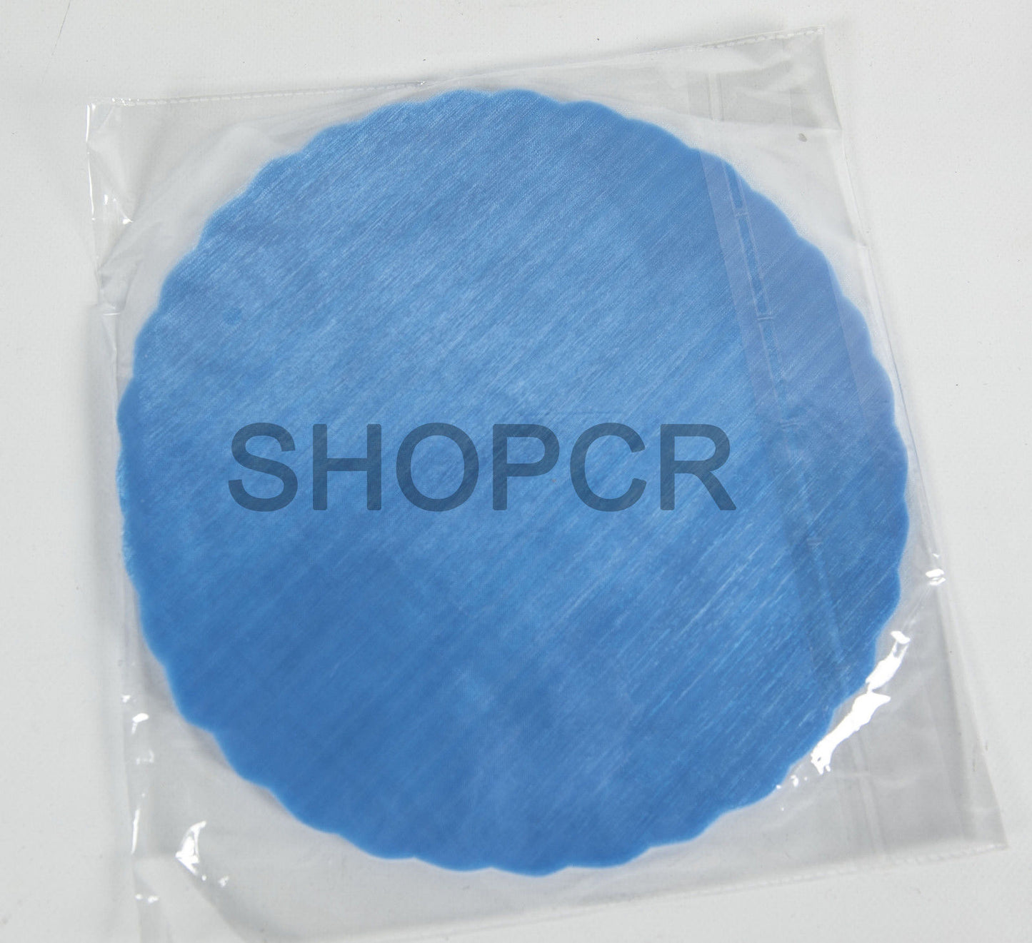 100 RUNDE FEENSCHLEIER 20 cm BLAU ZUR GEBURT
